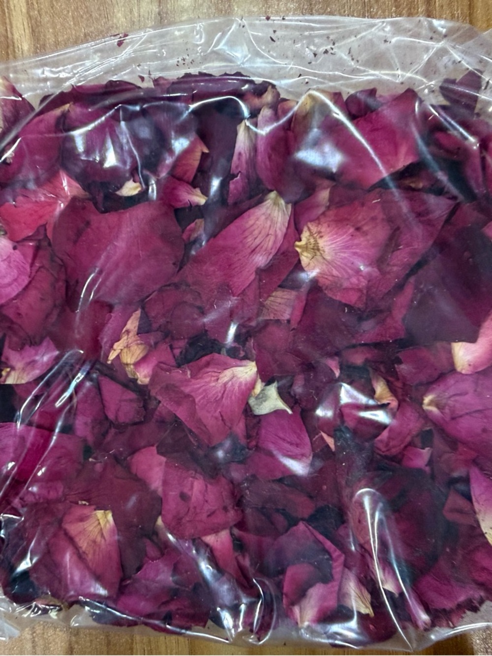 Dried Rose Petals - Deep Magenta Home Art Accent